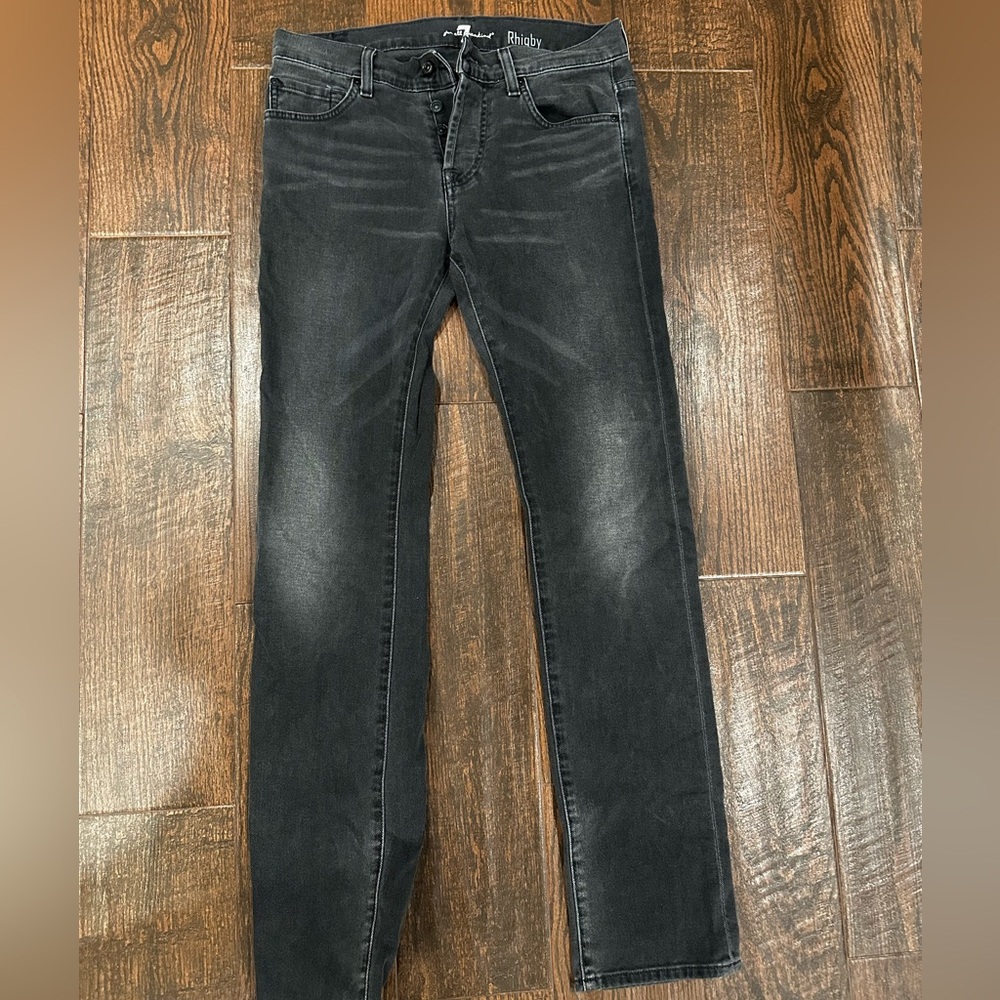 7 for all mankind Rhigby men’s skinny jeans grey size 29